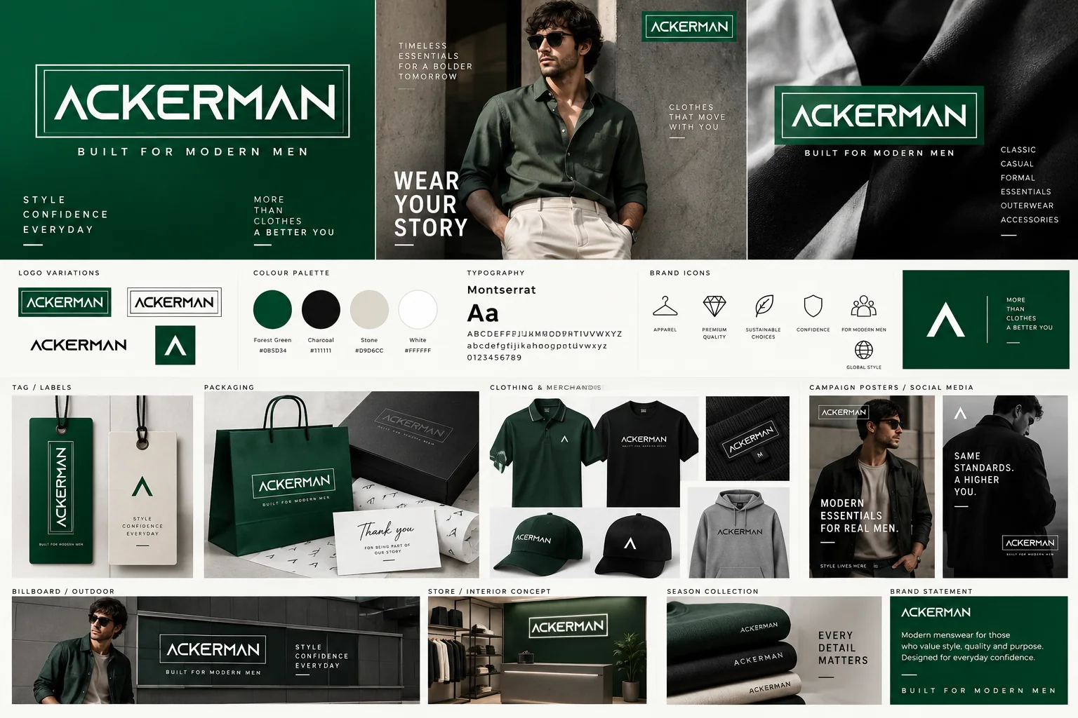 Ackerman menswear identity presentation