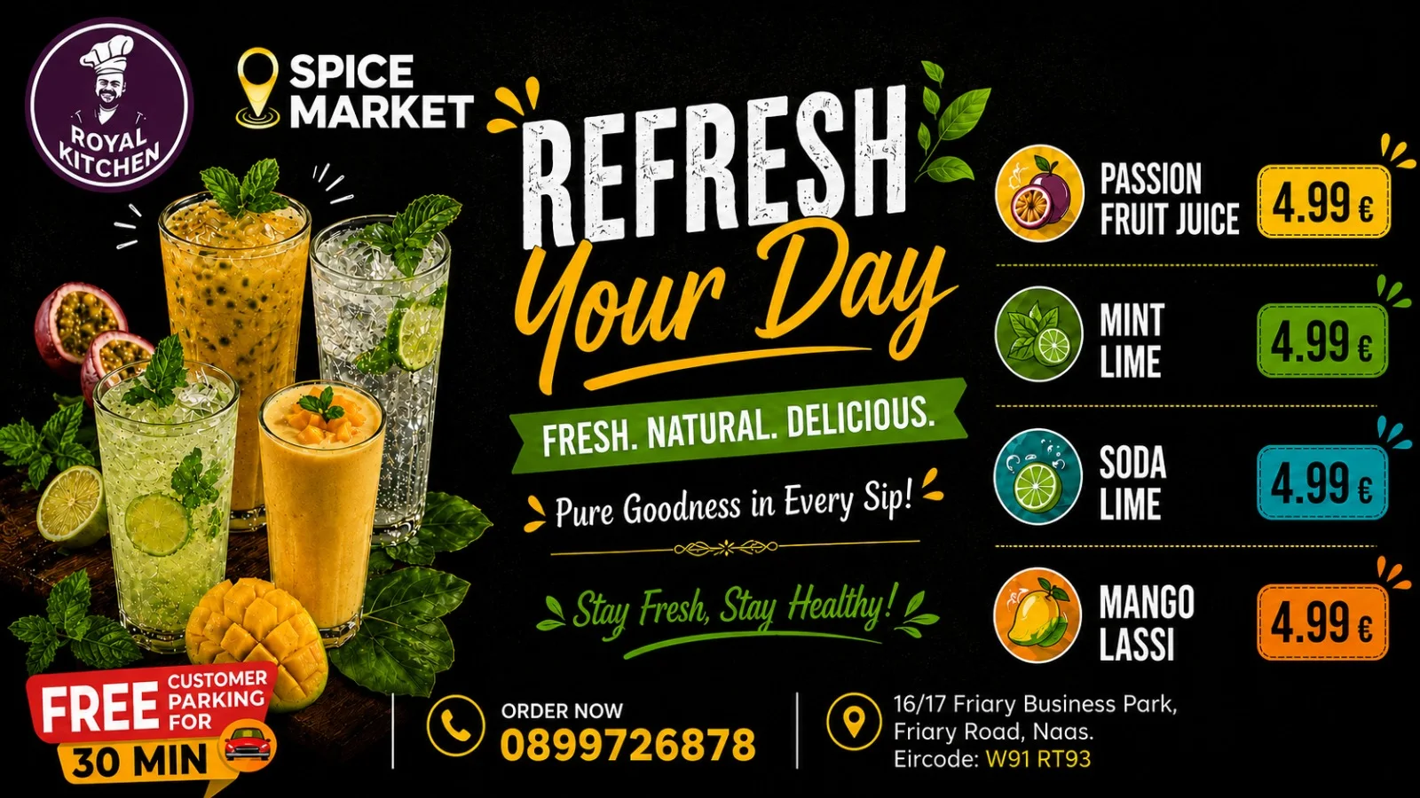 Royal Kitchen drinks campaign