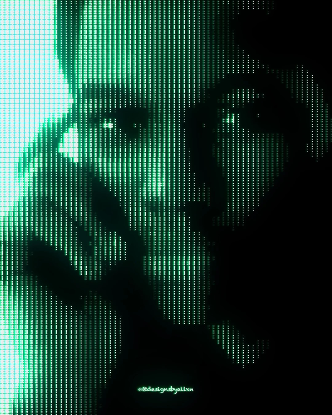 CRT screen digital art