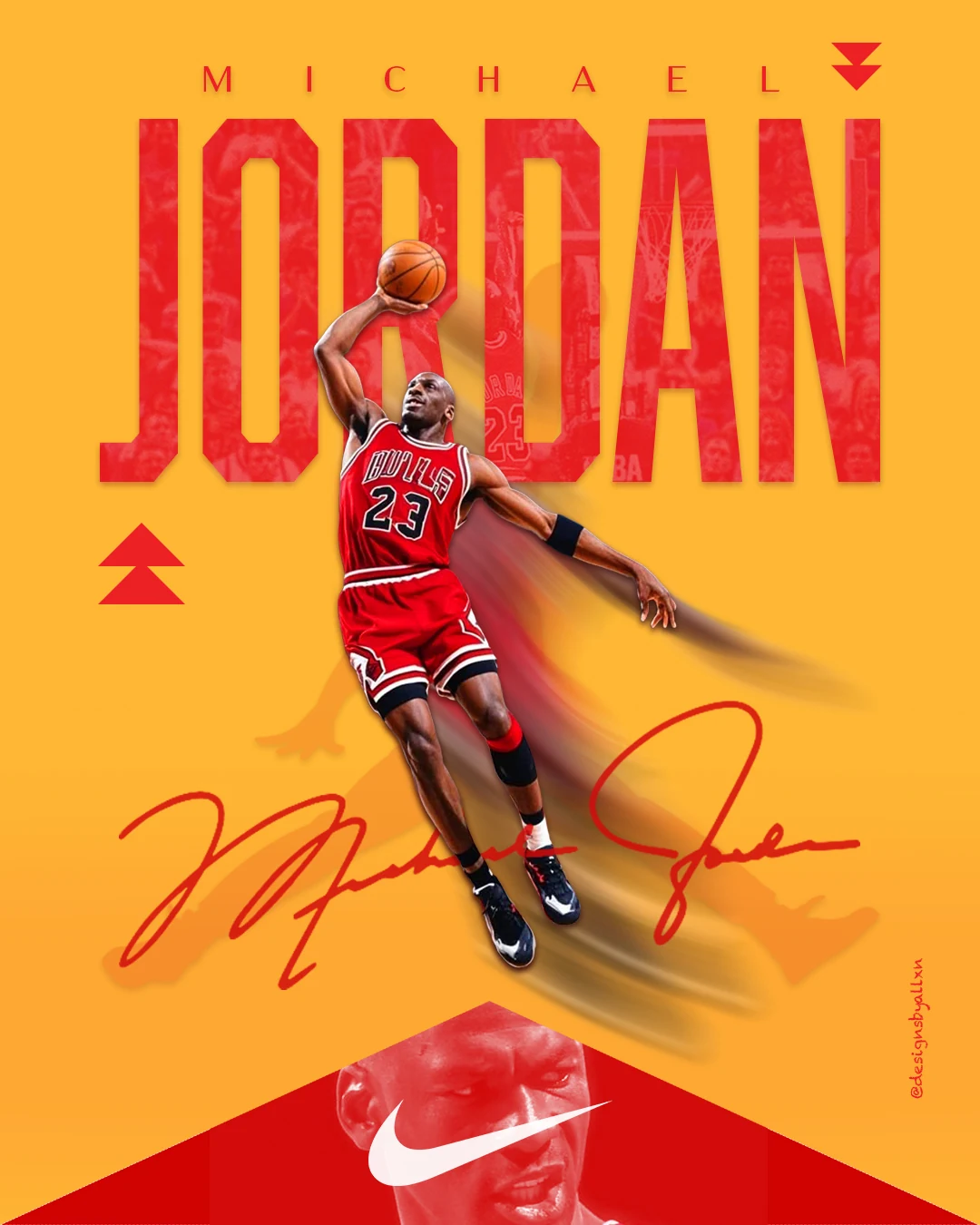 Michael Jordan graphic artwork