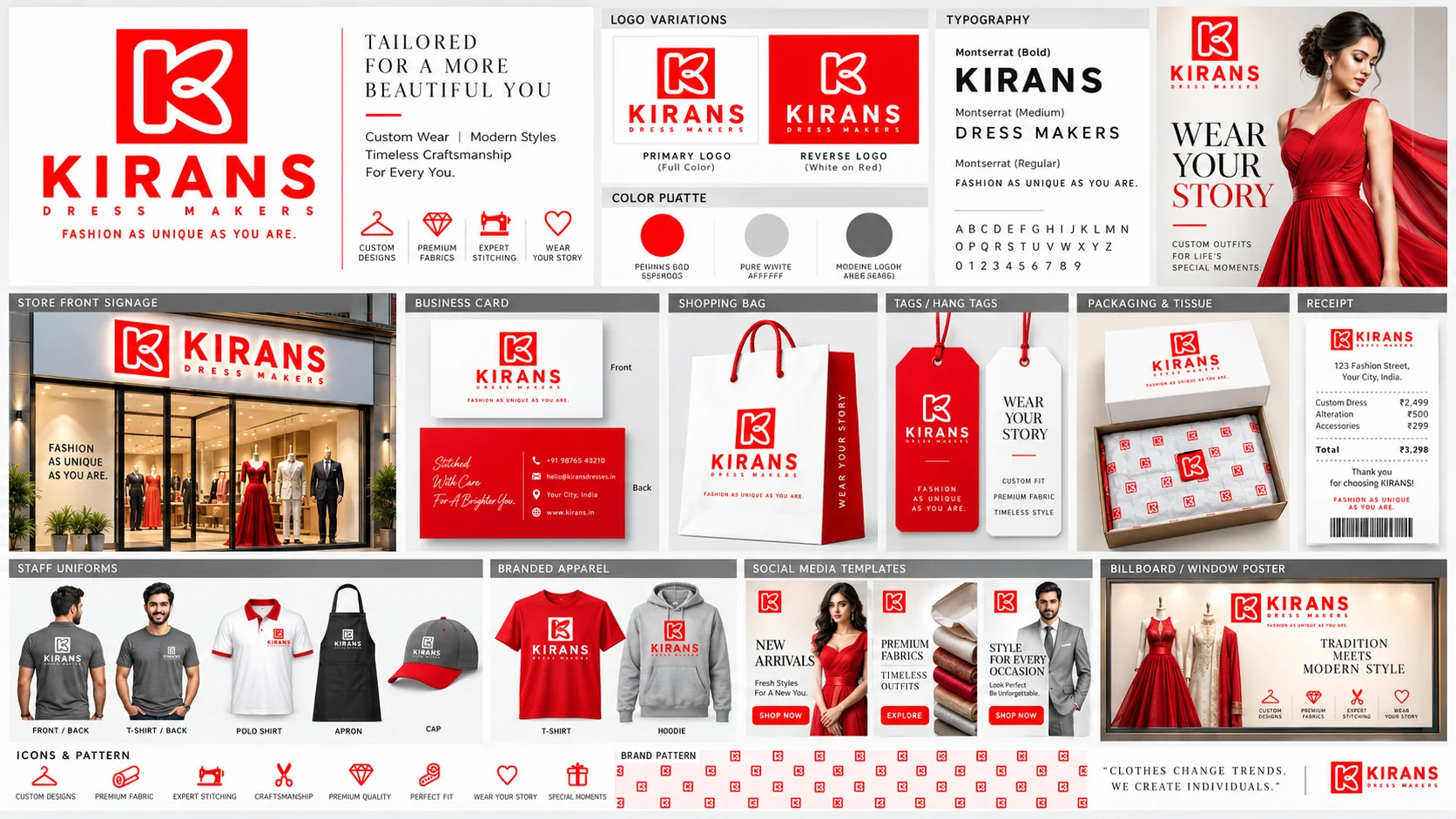 Kirans Dress Makers identity