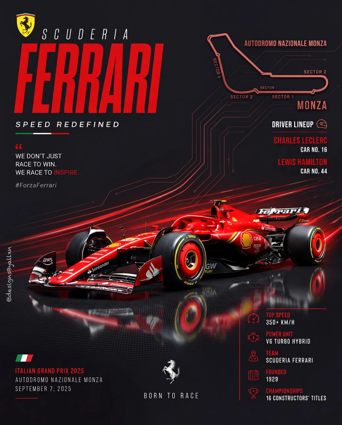 Ferrari poster design