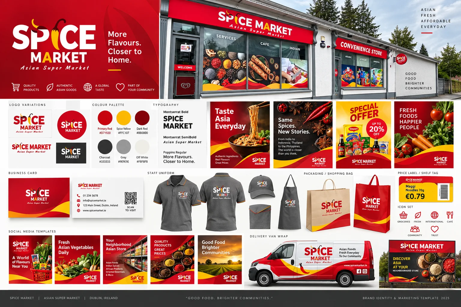 Spice Market brand identity system